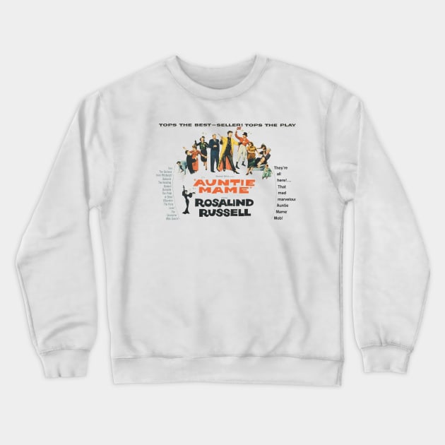 Auntie Mame Movie Poster Crewneck Sweatshirt by MovieFunTime